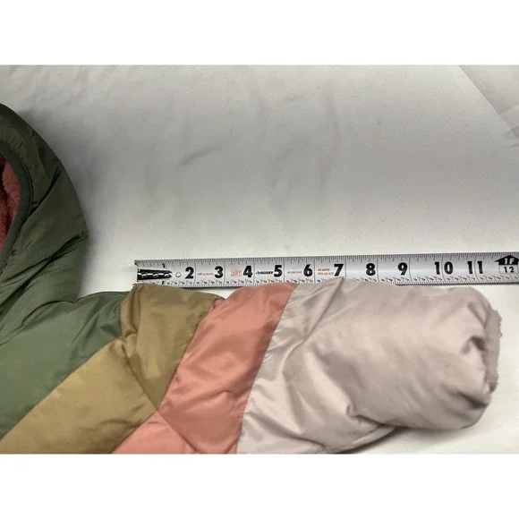 Swiss Tech Toddler Heavyweight Puffer Jacket Size 18m / Purple & Green Multic - Picture 14 of 15